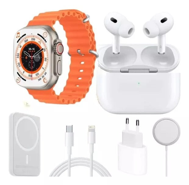 KIT RELOJ X8 Ultra -AUDIFONOS -BATERIA